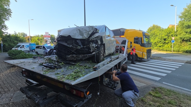 La voiture est hors d’état de rouler.