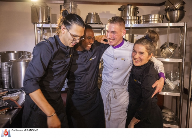 Charlie, Claudio, Esteban et Margaux