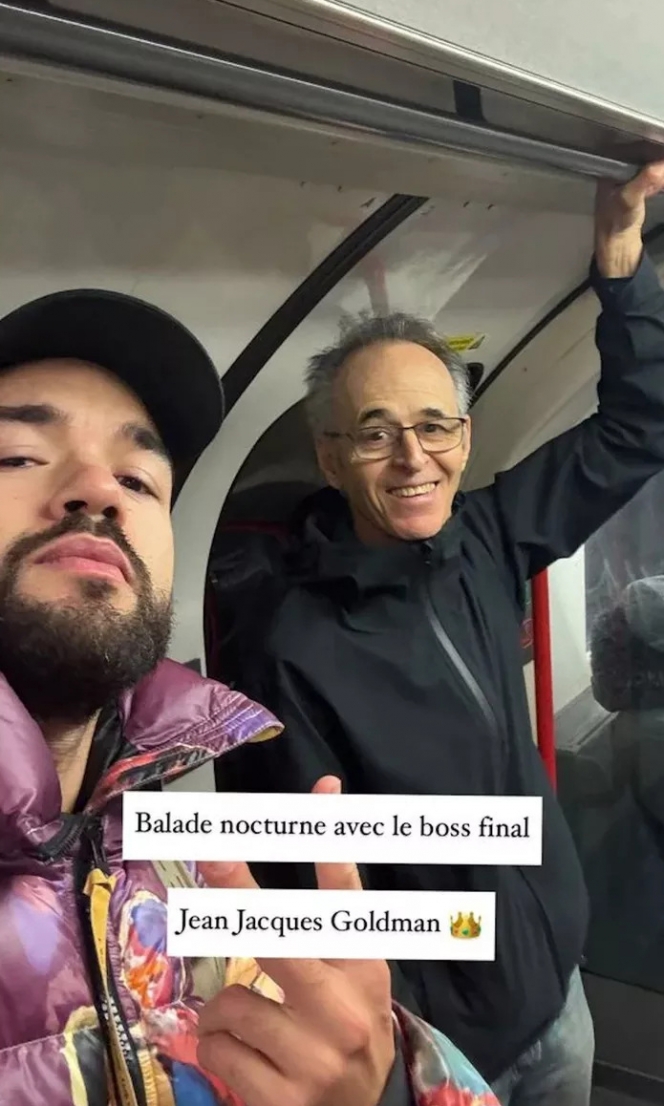 Story Instagram Oli avec Jean-Jacques Goldman