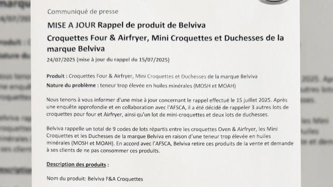 Communiqué affiché à la caisse du supermarché de Théo