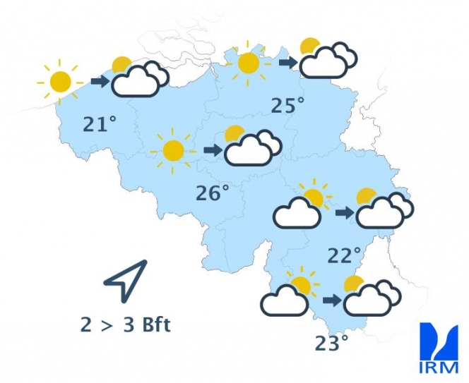 Les prévisions ce jeudi