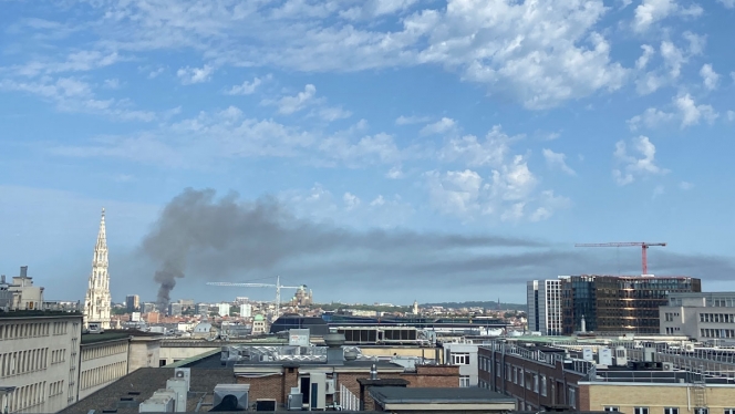 Incendie Koekelberg