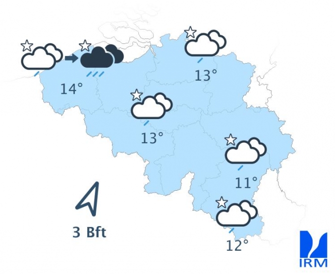 Les prévisions ce soir