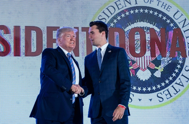 Charlie Kirk avec Donald Trump.