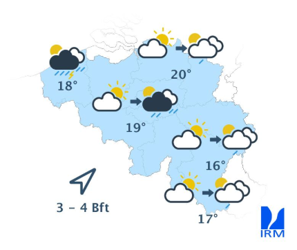 Les prévisions pour ce vendredi