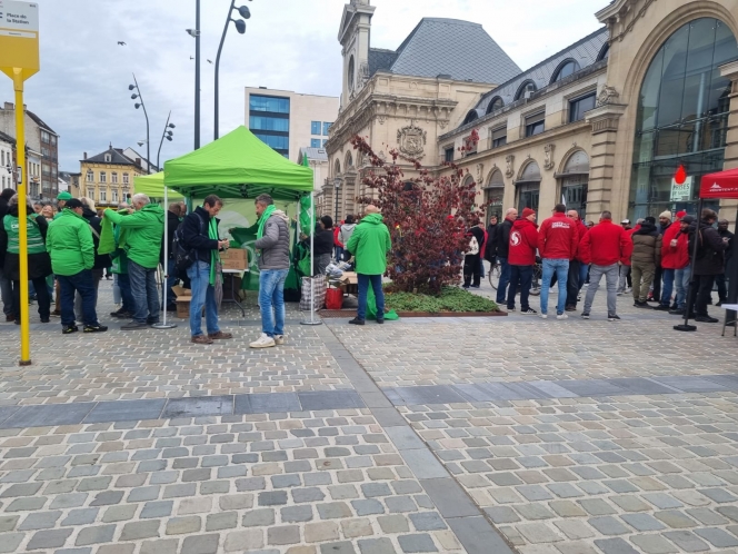 Les syndicats ont commencé leurs actions vers 9h.