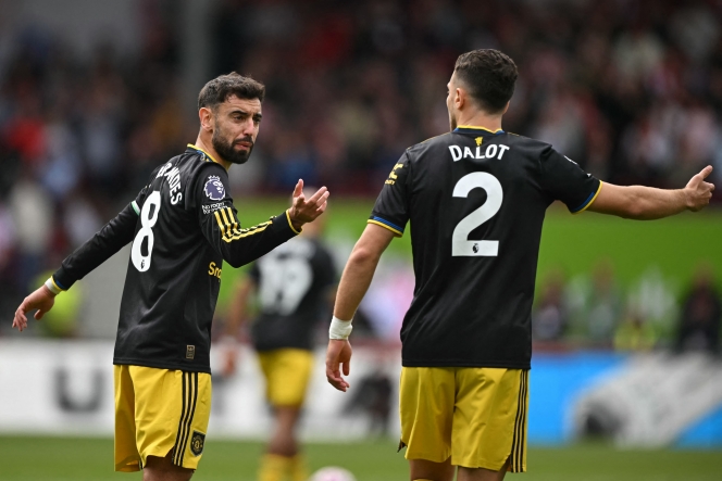 L’énervement de Bruno Fernandes contre Diogo Dalot après le deuxième but encaissé