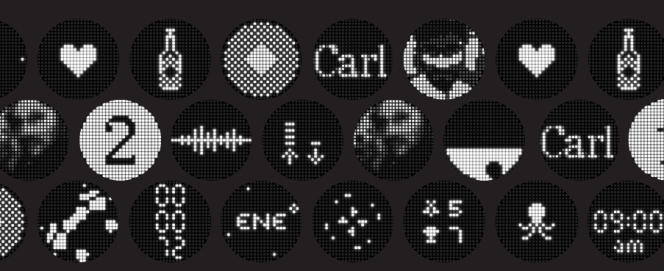 Des exemples de fonctionnalités de l’écran Glyph.