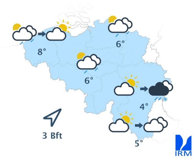 Les prévisions ce mardi