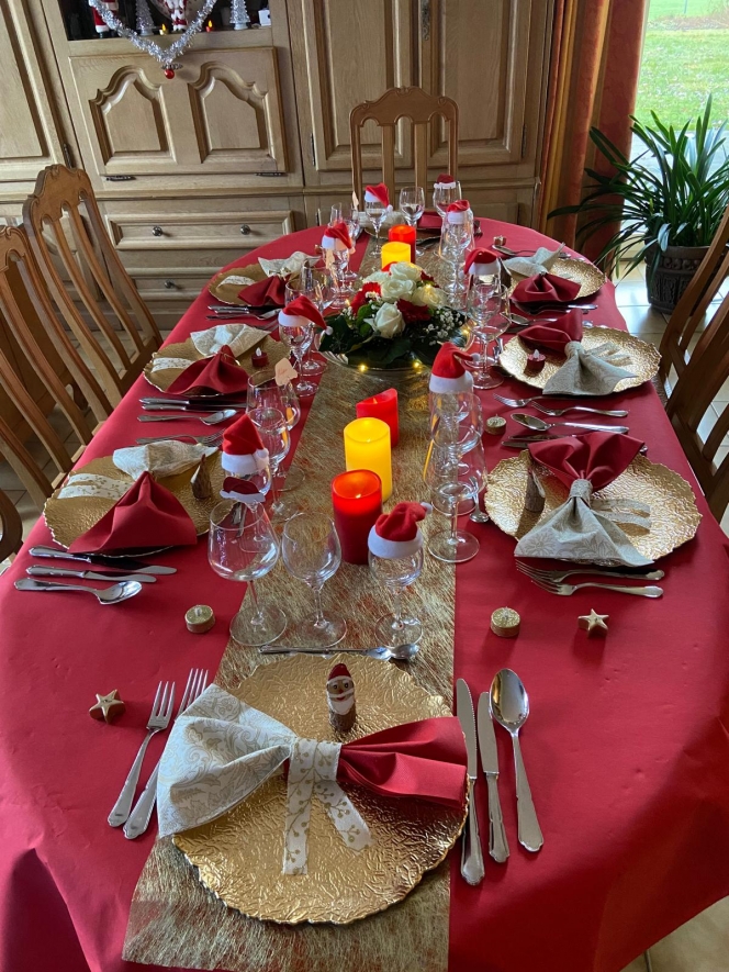 La table lors de ce Noël