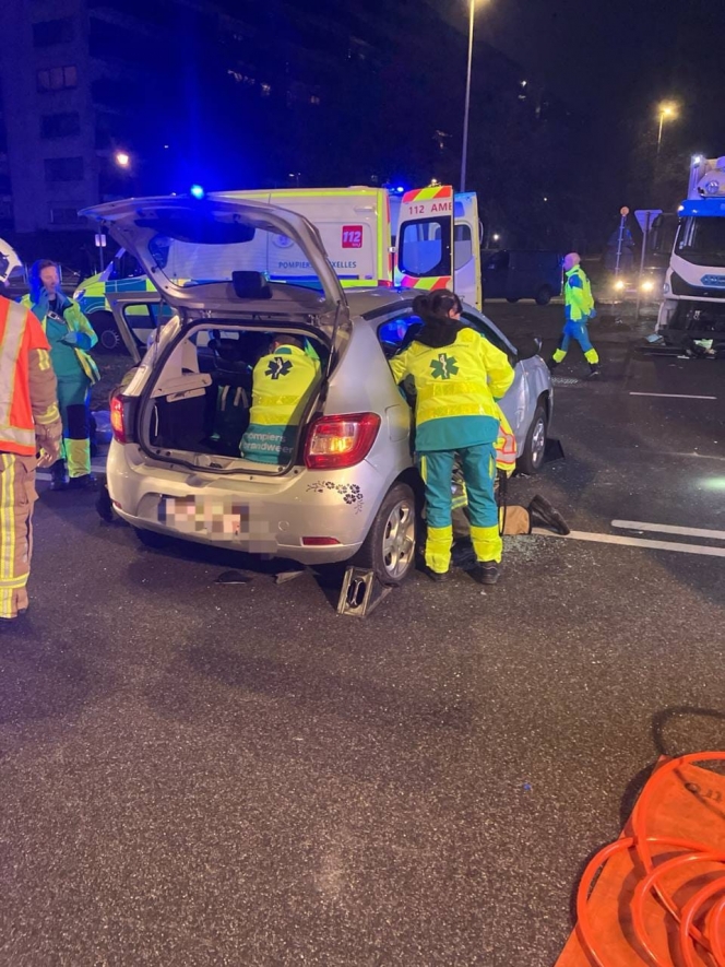 Deux véhicules impliqués, dont un camion.