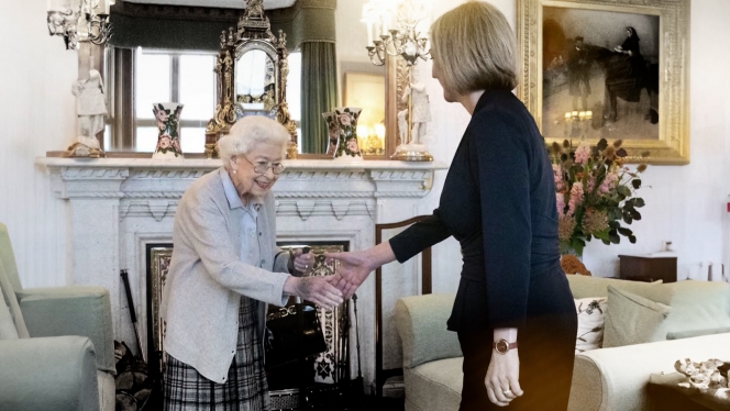 Elizabeth II et Liz Truss