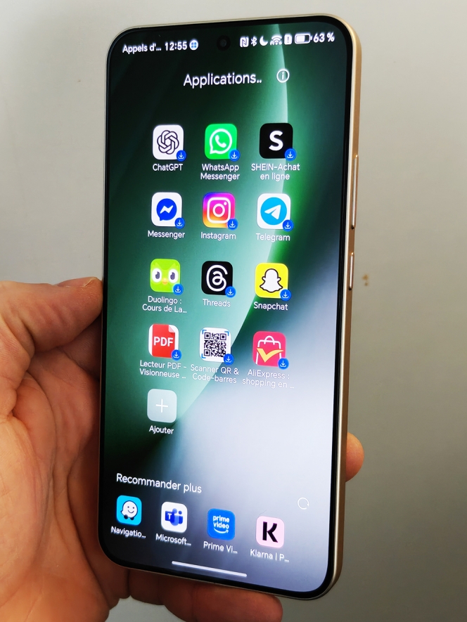 Un tas d’applications plus ou moins préinstallées...