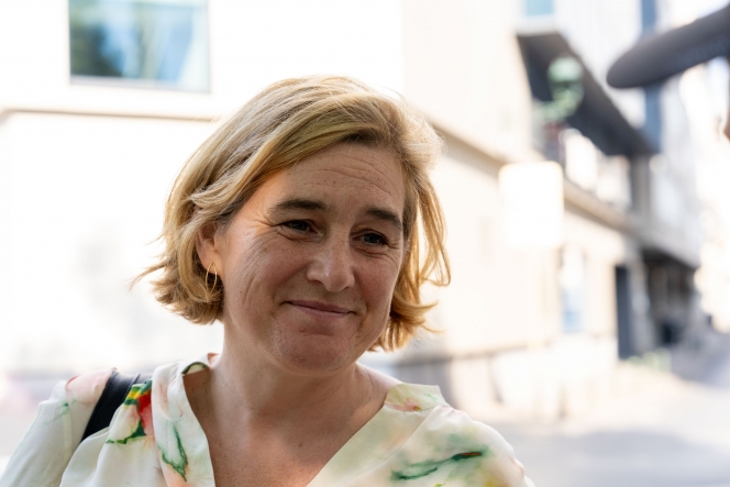 Elke Van den Brandt, en juillet, alors nommée informatrice dans la crise bruxelloise