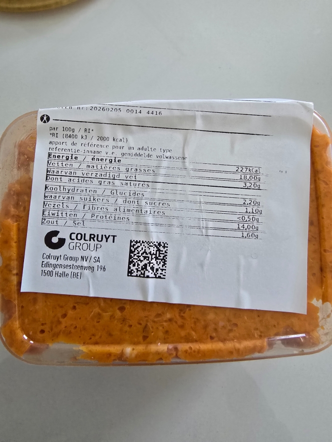 Le « Martino » acheté par Maël, au Colruyt de Couvin.