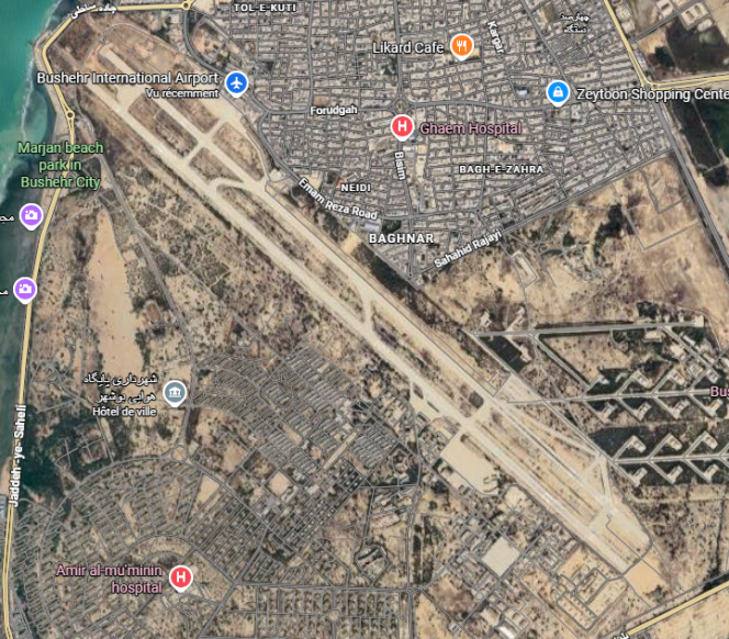 L’aéroport international de Bouchehr, au sud de l’Iran