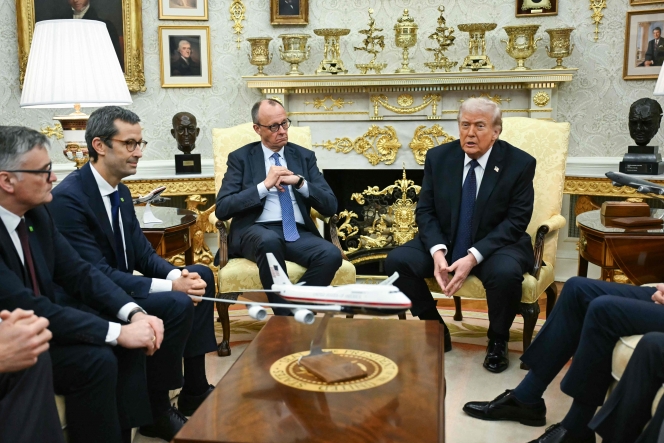 Le chancelier allemand Friedrich Merz est en visite à la maison blanche, ce mardi