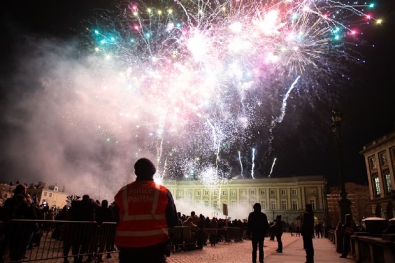 55 000 spectateurs ont admiré le feu d'artifice du Nouvel An à Bruxelles  (PHOTOS) 